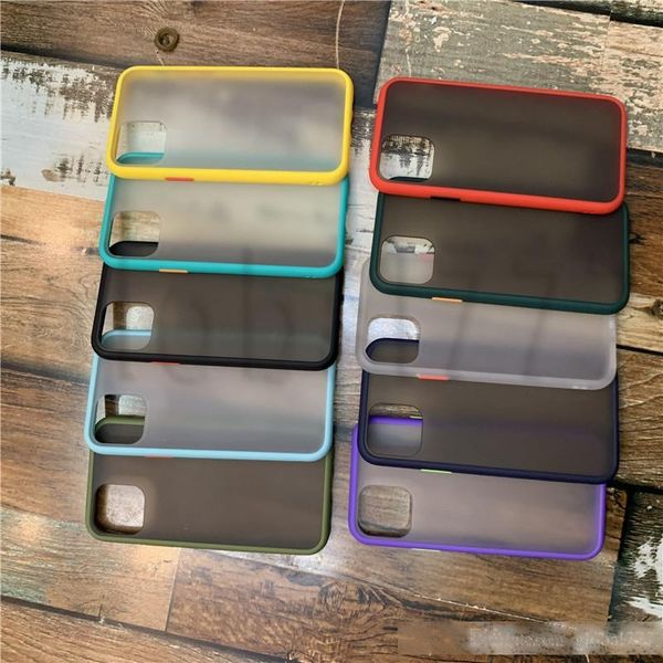 

clear frosted case for apple iphone 11 pro max i11 i11pro cover hard back soft silicone edge matte finished anti fingerprint epacket