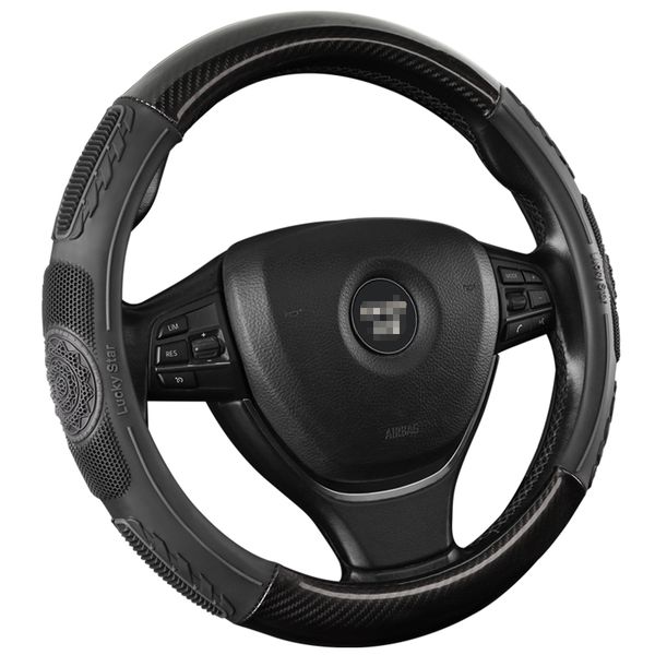 

car steering wheel cover anti slip pu leather carbon fiber for kia provo k9 cross carens cub trackster ray k2 naimo pro venga