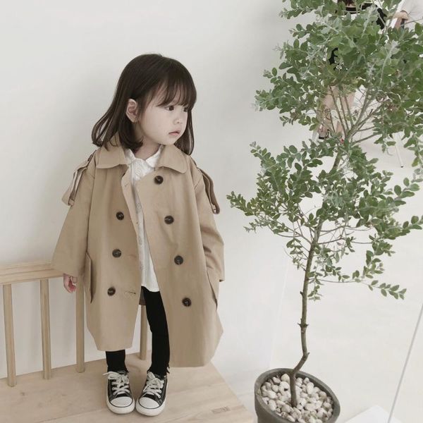 

euerdodo jacket for girls windbreaker korean teen clothes kids trench coat autumn children's jacket for boy spring, Blue;gray