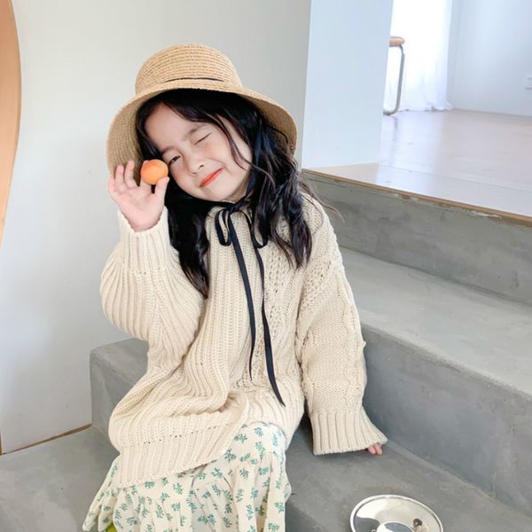 

2020 autumn new arrival girls knitted sweaters kids pullover sweaters, Blue