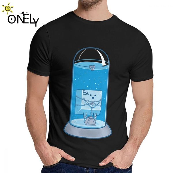 

мужская футболка the escape исполнитель soft graphic классический шею harajuku streetwear тенниска