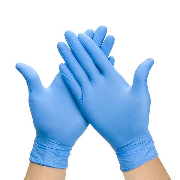 

nitrile 100 gloves disposable black/blue latex pcs/lot t waterproof kitchen/dish washing/garden home cleaning protective gloves1