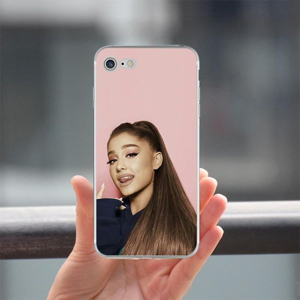 

ariana grande ag rainbow sweetener soft silicon phone cases cover for iphone 6 6s 7 8 plus 5s se x capinha fundas capa
