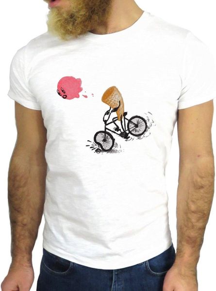 

sport brand man t shirt 2019 new brand tee cotton clothes new ice cream bicycle byke cartoon cool colors printed t shirts