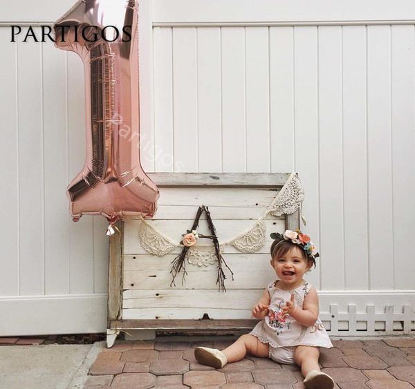 

1pc 40inch champagne rose gold foil number balloons wedding birthday party decor helium globos digit baby bridal shower gift toy