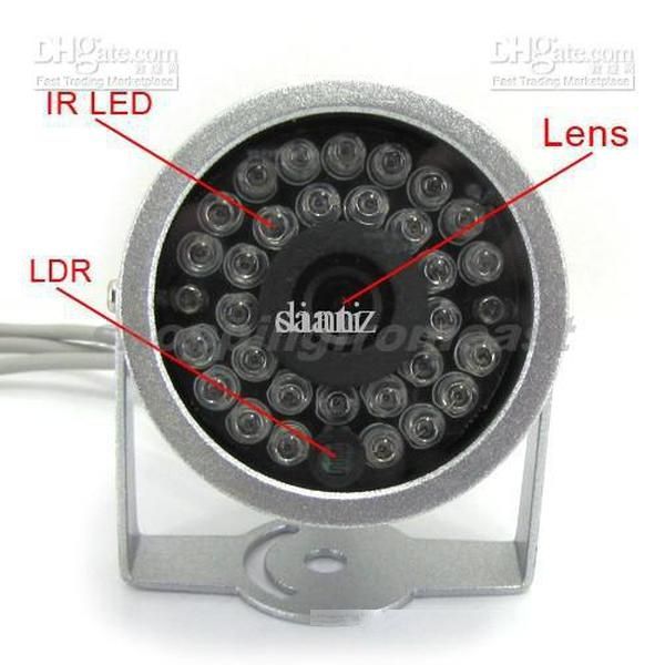 

video audio ir infrared cam 30 led day/night cctv security camera surveillance wried