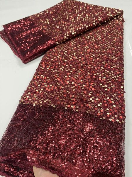 

ribbon african lace fabric 2021 for wedding french tulle nigerian fabrics sequins ya3509b-1, Pink;blue