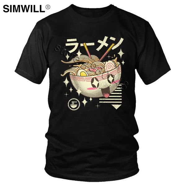 

kawaii ramen tshirt men eco cotton japanese noodles lover gift t-shirt short sleeve cute graphic print tee fashion oversize