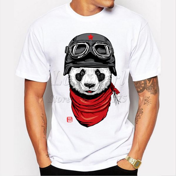 

2019 men's fashion short sleeve cute panda printed t-shirt harajuku funny tee shirts hipster o-neck cool