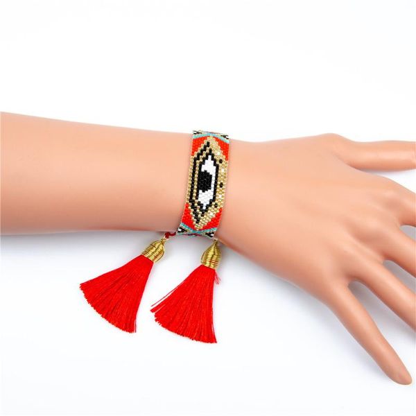 

charm bracelets grapes turkish evil eye bracelet for women miyuki tassel jewelry pulseras mujer 2021 handmade femme bohemian bileklik, Golden;silver