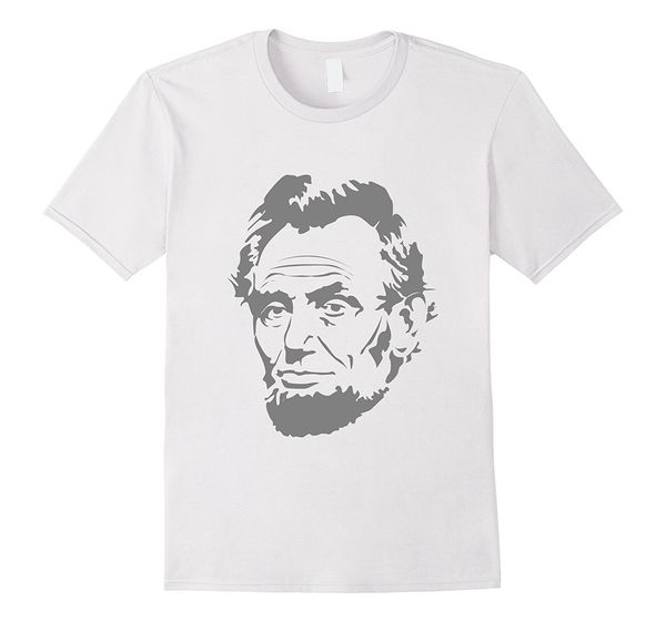 

2019 fashion summer style abraham lincoln t-shirt cool abe lincoln portrait silhouette tee shirt