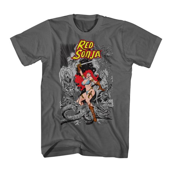 

red sonja movie red sonja battling mythical creatures t shirt