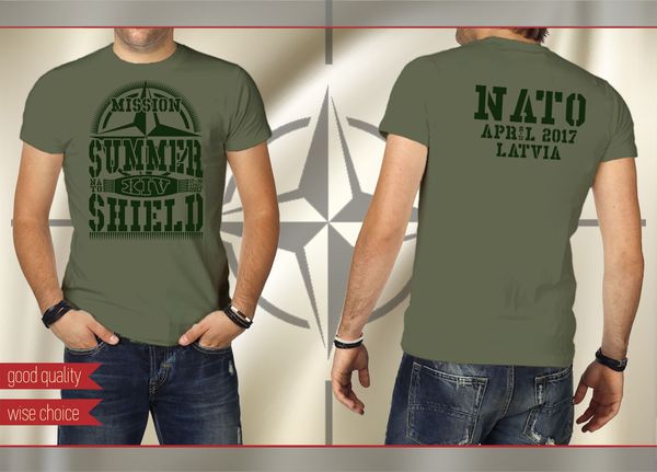 

2019 nato army t-shirt mission summer shield xiv color: army size: s - xxxl (army 600) summer fashion tee shirt