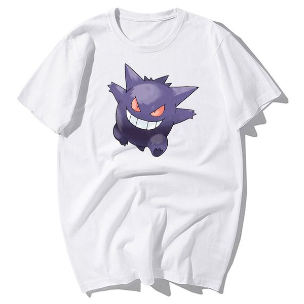 

2020 fashion japanese animei t shirts men funny gengar print t-shirt mens cotton hip hop tees harajuku streetwear male