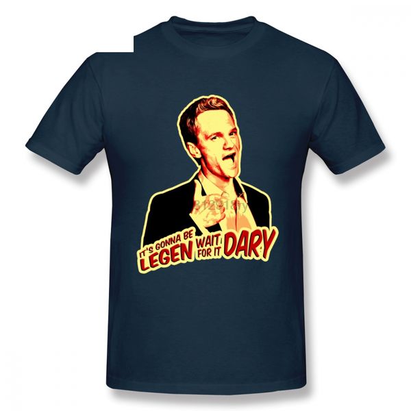 

s-6xl big size barney stinson 100% cotton t shirt plus szie new sale tees geek t shirt