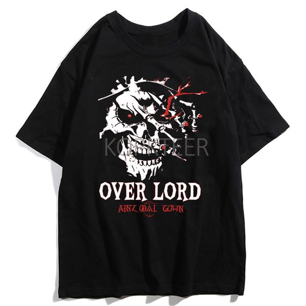 

ainz ooal gown overlord albedo print summer t-shirts men casual funny t-shirt gothic hip hop harajuku vintage tees for male