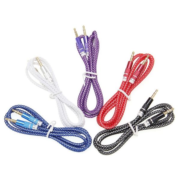 

3.5mm auxiliary aux audio cable male to male stereo cord jack for car speaker headphone for samsung s10 xiaomi phone mp3 1m