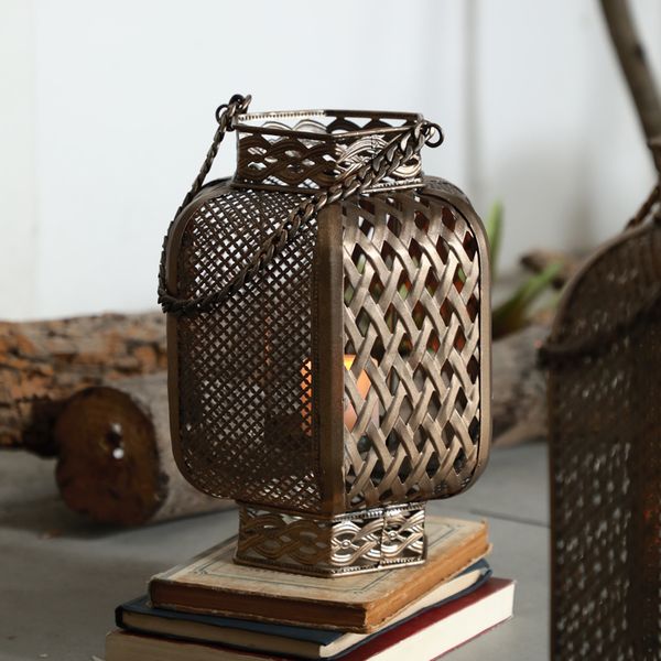 

candle holders industrial retro antique lantern metal