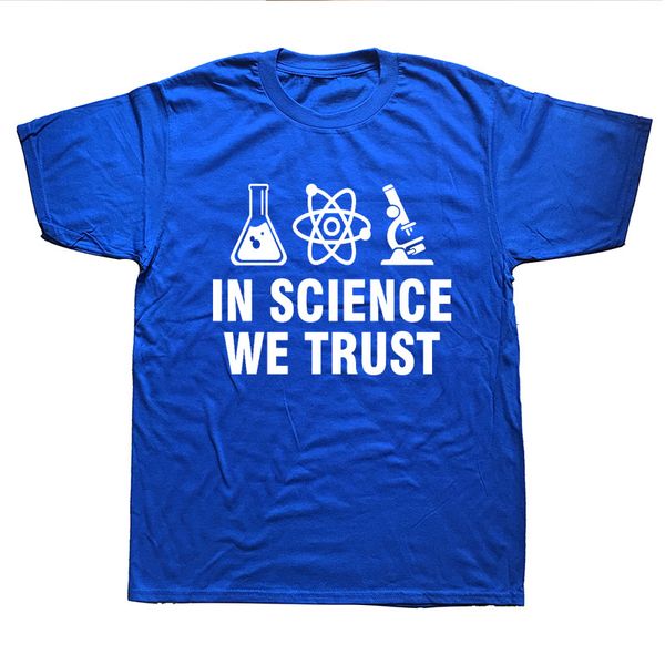 

new summer brand in science we trust cool t-shirt funny atheist funny t-shirt humor shirt fashion
