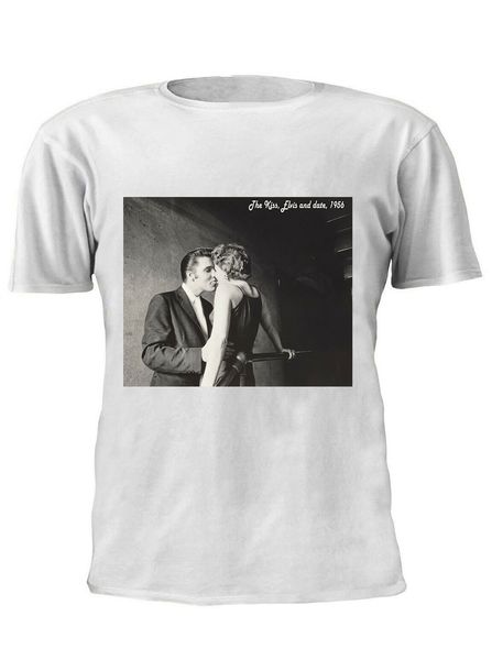 

elvis aaron presley the kiss 1956 t - shirt trendy t shirt men women m291 loose size ajax tee shirt
