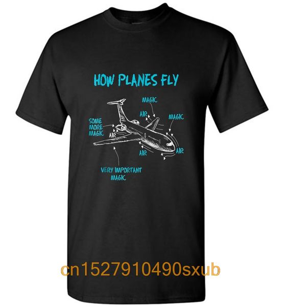 

how planes fly funny aerospace engineer engineering men t-shirt