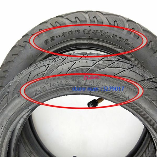 

super12 1/2 x 2 1/4 ( 47/57/62-203 )tire fits many gas electric scooters 12 inch tube tire for st1201 st1202 e-bike 12 1/2x2 1/4