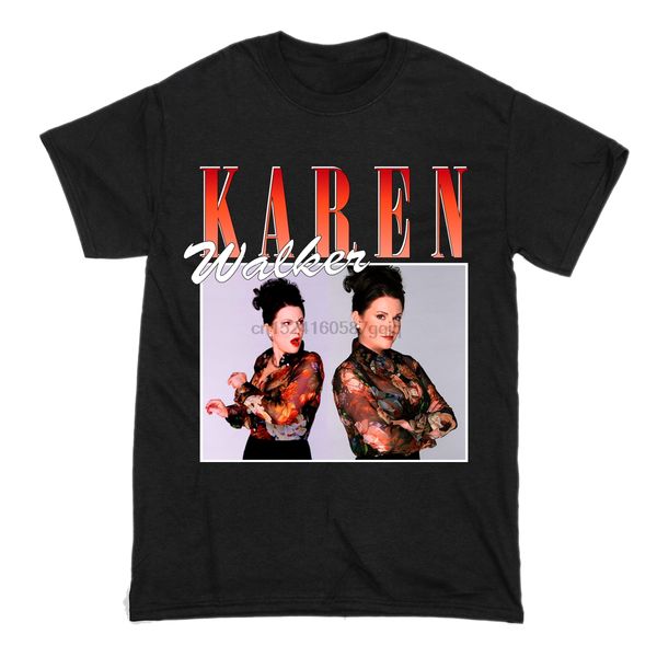

мужчины тенниска vintage karen walker украсит t-shirt женщины тенниска