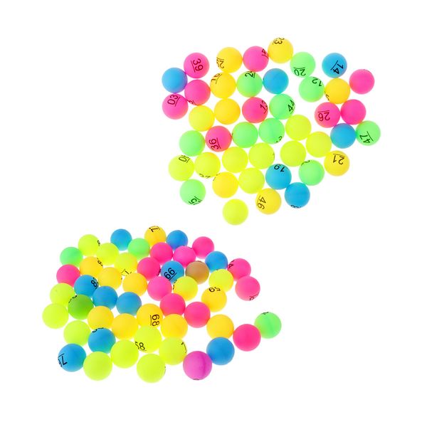 

100pcs assorted color pp material table tennis balls decoration ball 40mm