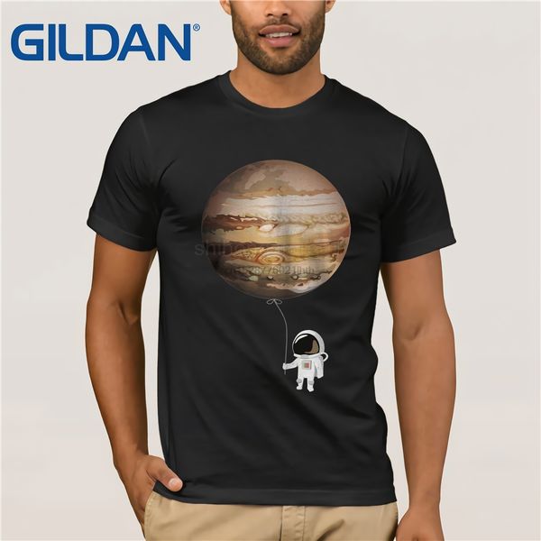 

astronaut with a jupiter balloon t-shirt solar system planets space travel 2026 t shirt discount 100 % cotton t shirt for men