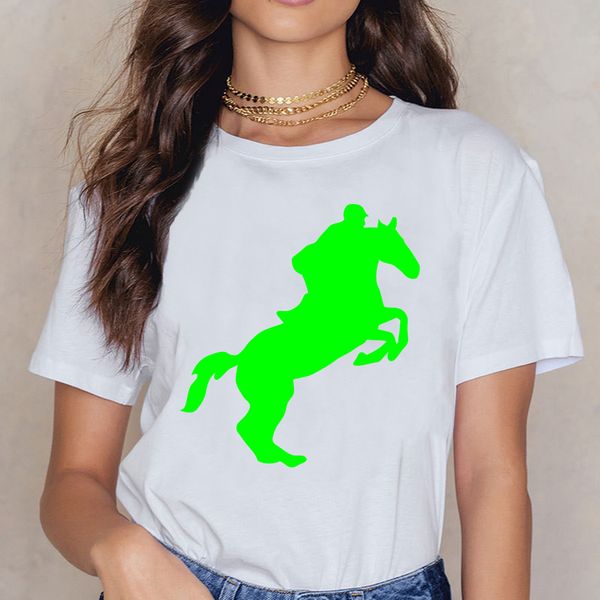 

t shirt women equitation rider jumping horse 8 fit inscriptions custom female shirt