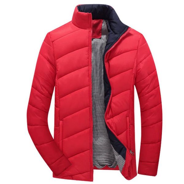 

2020 men's winter down parka jacket 3xl casual style slim fit fashion stand collar outerwear men's coat brand clothing, Black