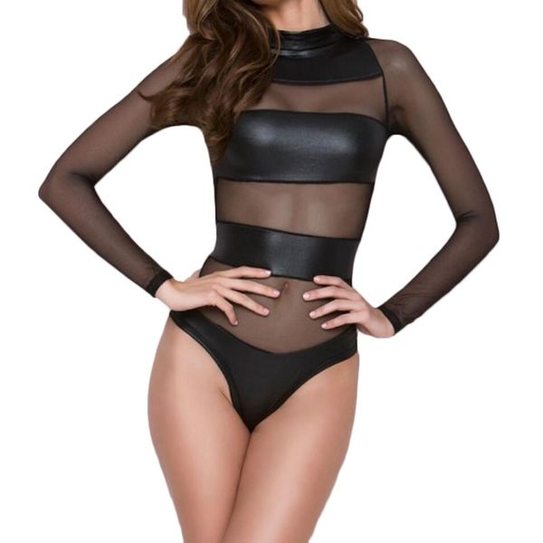 

women lingerie erotic bra intimates pajamas micro bikini clubwear leather underwear performance clothing set, Black;white