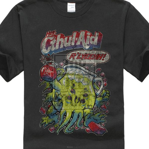 

printed tee shirts short sleeve cthul aid t shirt wars horror arkham h. p. miskatonic lovecraft dunwich