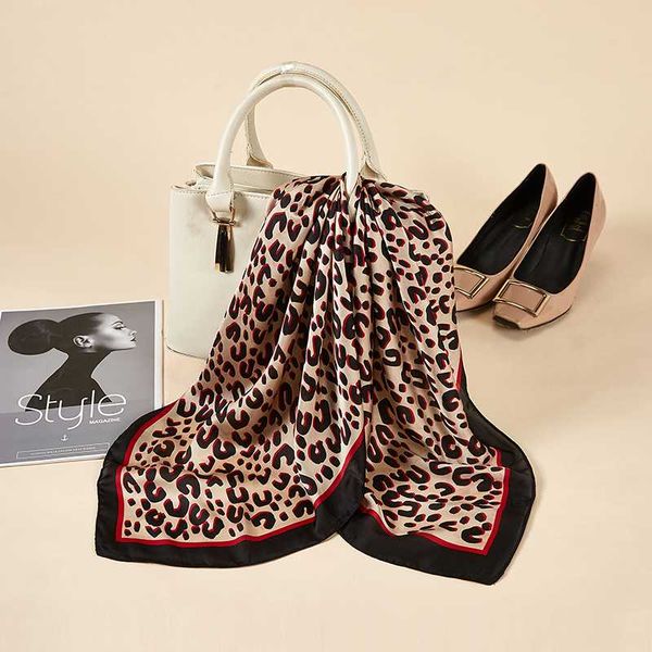 

women silk square scarves neckerchief satin kerchief for girls dots anima printed fahsion neck hair scarfs, Blue;gray