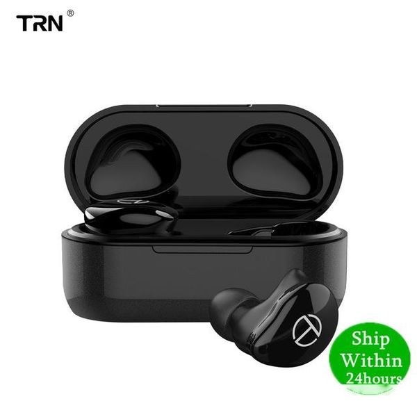 

ortable audio & video earphones & headphones trn t200 5.0 bluetooth earphone true wireless double earphone in-ear hifi earphones