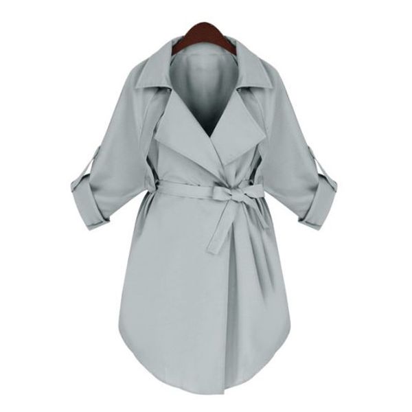 

women's trench coats 2021 coat for women windbreaker fashion plus size spring summer long black manteau femme jr5626, Tan;black