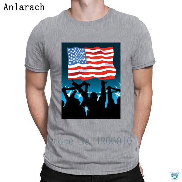 

god bless america t-shirts personality letter gents tshirt for men hilarious round collar summer anlarach authentic