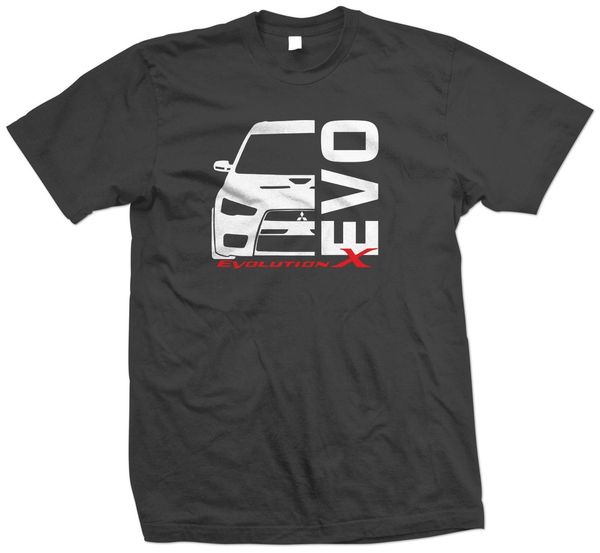 

2020 fashion evo x 10 evolution t-shirt car racer tee shirt