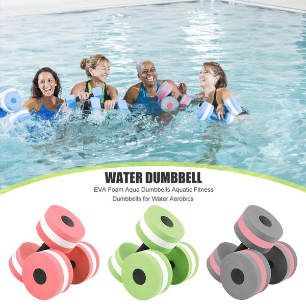 

2pcs fitness dumbbells foam aqua dumbbells fitness equipment aquatic water aerobics exercise sports