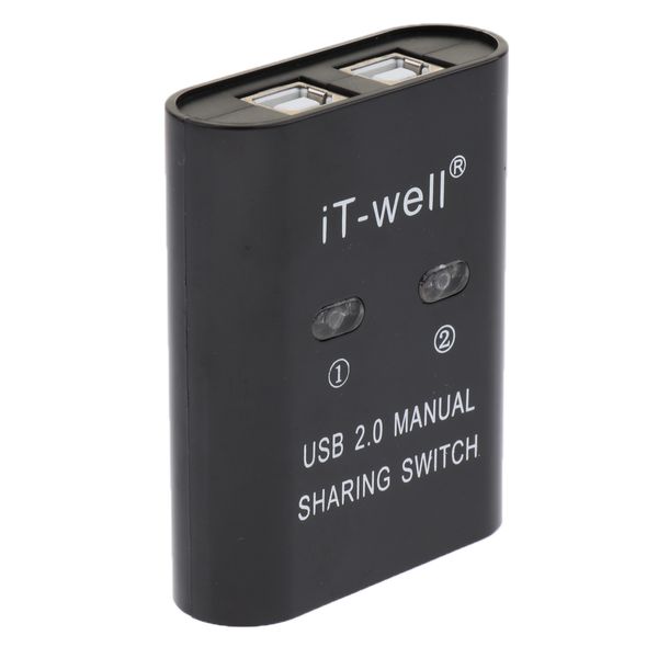 

usb manual sharing switch selectors kvm 2 ports hub for pc scanners printers