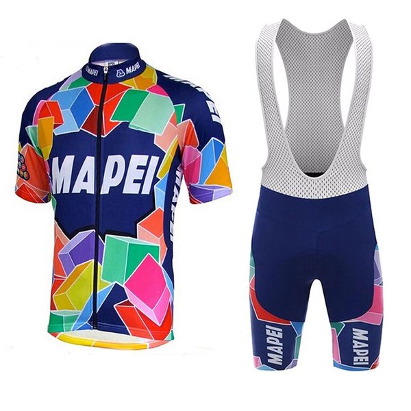 

2020 summer mapei cycling jersey set men's cycling clothing bicycle bib shorts mtb bike clothes maillot ropa ciclismo, Black;blue
