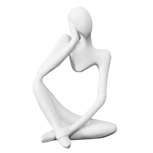 

abstract white sandstone human figurines statue sculpture home decor