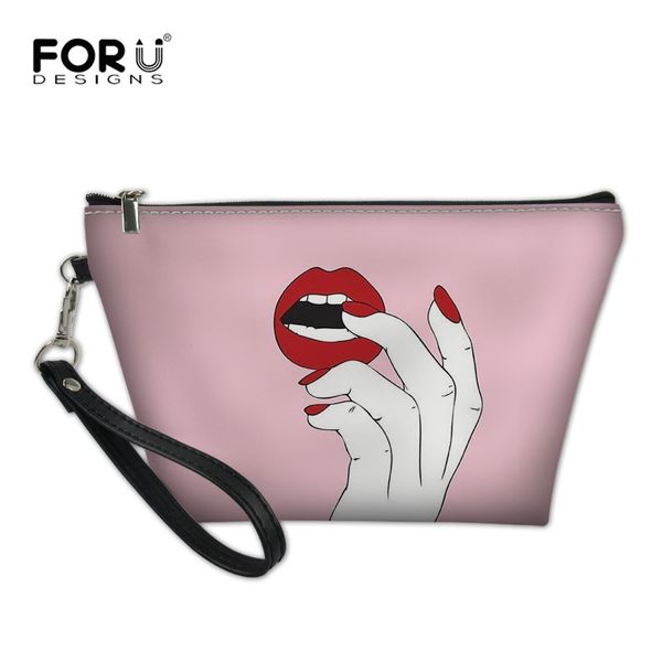 

forudesigns pink portable makeup bag women girls cosmetic bags travel organizer beauty pouch neceser trousse maquillage femme