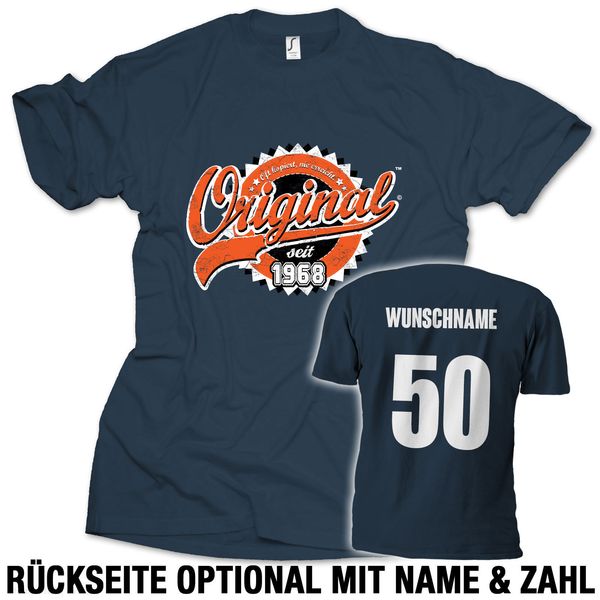 

2019 fashion summer style gift t-shirt for 50. birthday 50 years original since year 1968 birthday tee shirt