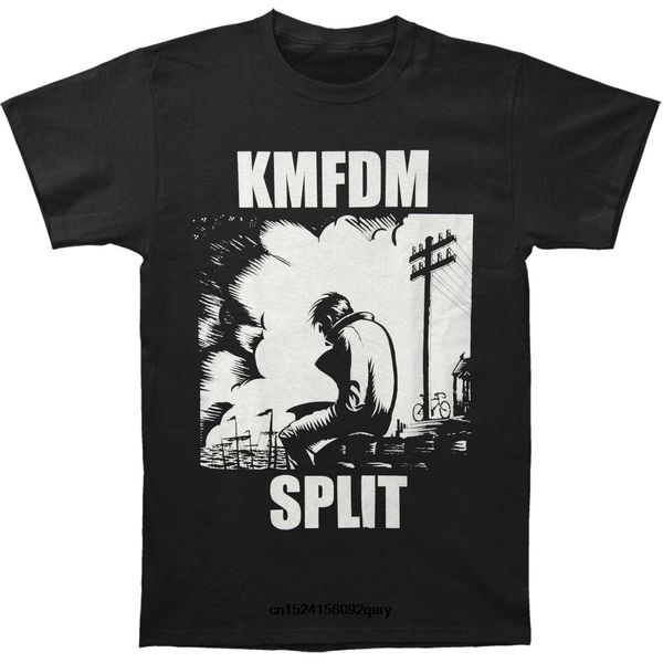

men funny t shirt women cool tshirt kmfdm split fashiont-shirt
