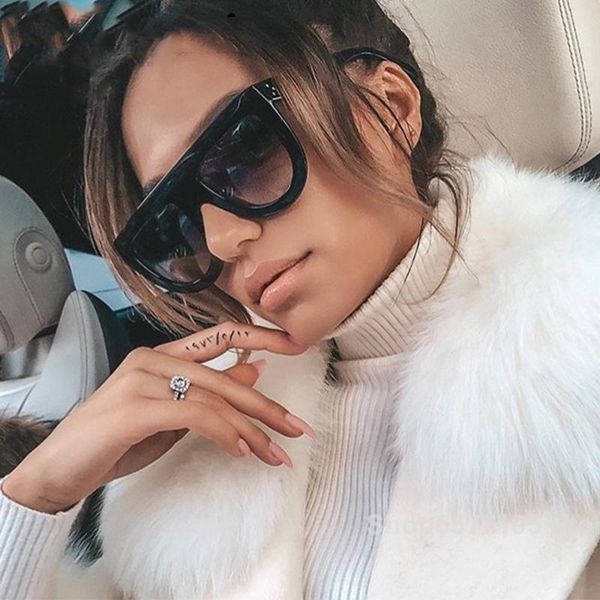 

sunglasses retro women 2021 vintage glasses for big mirror feminino, White;black