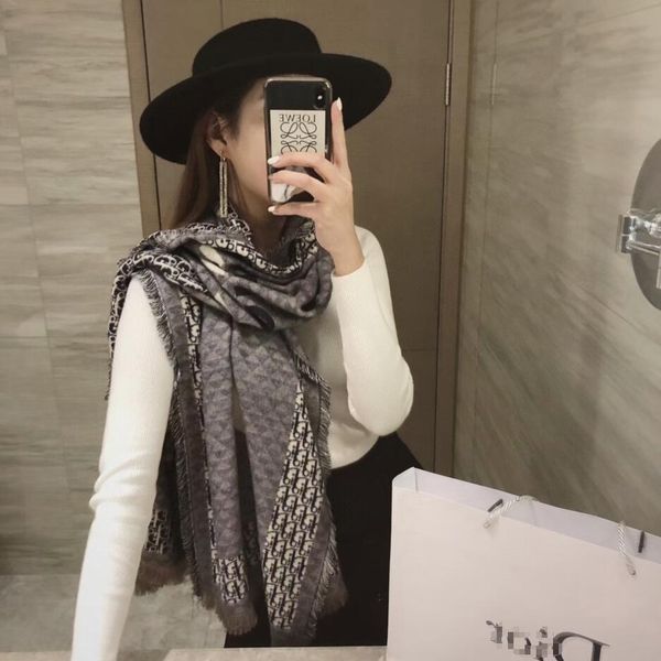 

winter fashion scarfs for women brand women and men classic scarf, shawl goddess exquisite gift scarf silk cashmere scarf f6, Blue;gray