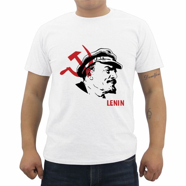

new summer men's cool t-shirt lenin soviet union leader russia print t shirt casual male short sleeve shirts hip hop tees