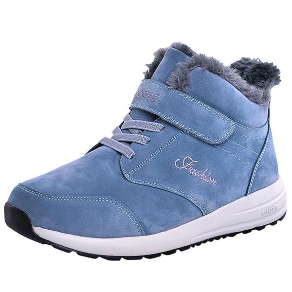 

sagace outdoor men's casual breathable flat bottom plus velvet snow boots hiking shoes winter warm cotton shoes men's boots, Black