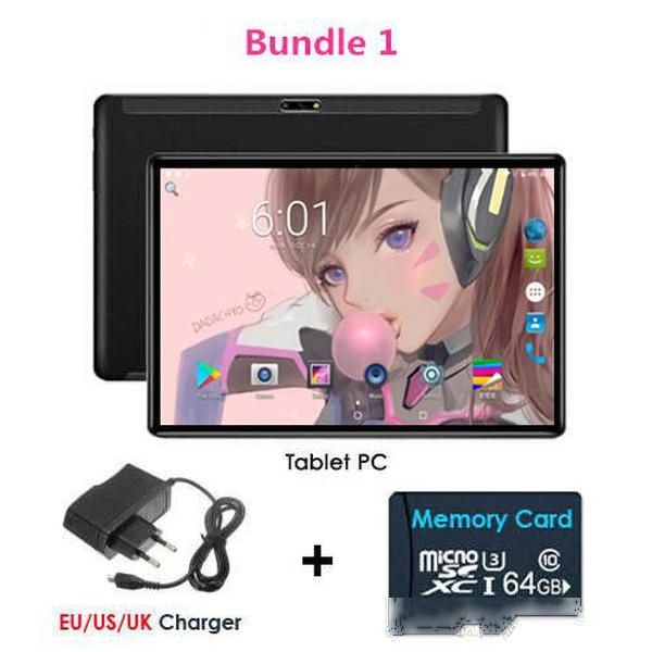 

10.1 inch tablet pc octa core 3g 32gb android 9.0 google play 4g lte tablets wifi gps 2.5d 1280x800 tempered glass 10 inch tab
